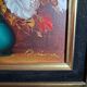 Oil on canvas flowers by "Borione"