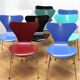 Suite de 9 chaises fourmi 3107 Arne Jacobsen