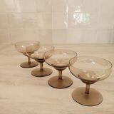 Verres à champagne style Daum