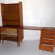 Bibliotheque scandinave modulable avec espace bureau