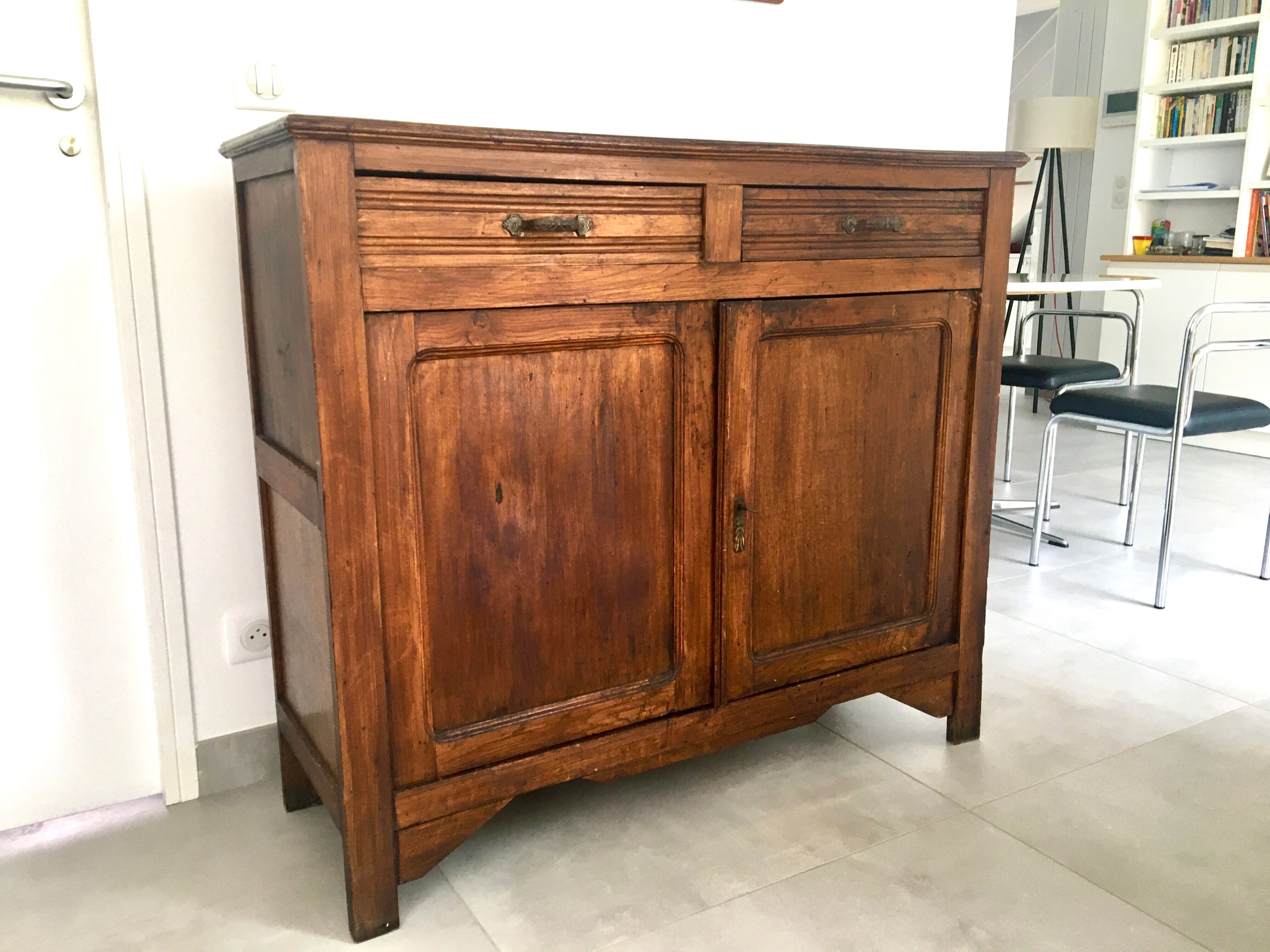 Parisian buffet old solid wood