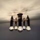 Vintage Schmitz leuchten ceiling lamp , 1970s Germany