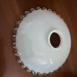 Suspension opaline lampshade