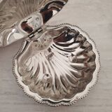 Stainless steel and glass shell butter dish
