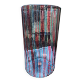 Blue and red Murano vase attributed to Vetreria Fratelli Toso