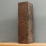 Monolithic vase in natural slate