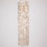 Large mother-of-pearl chandelier in the style of Verner Panton, 1980s.