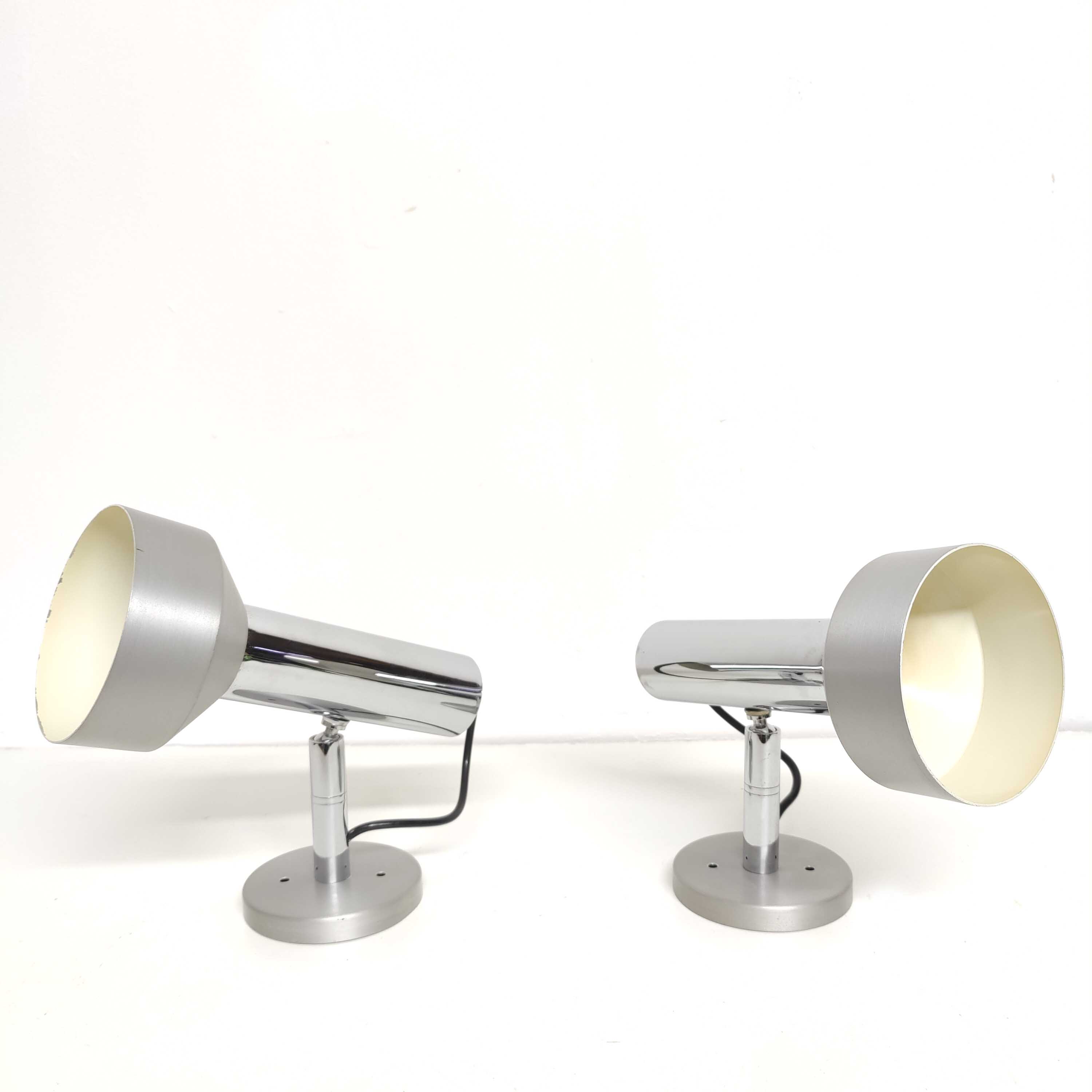 Pair wall lamps spot 70s