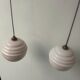 Paire de suspension en opaline