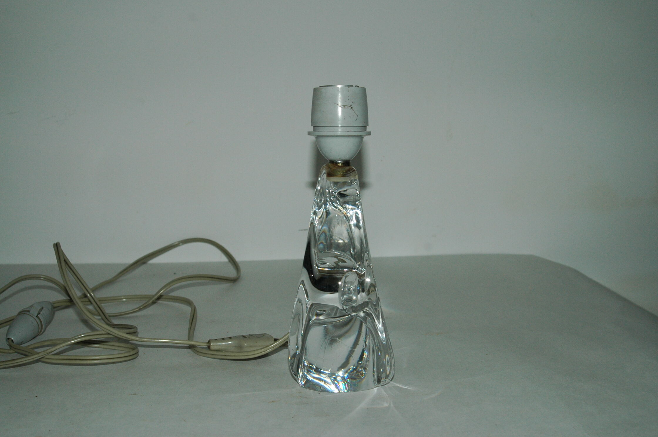 Daum 60s crystal lamp foot