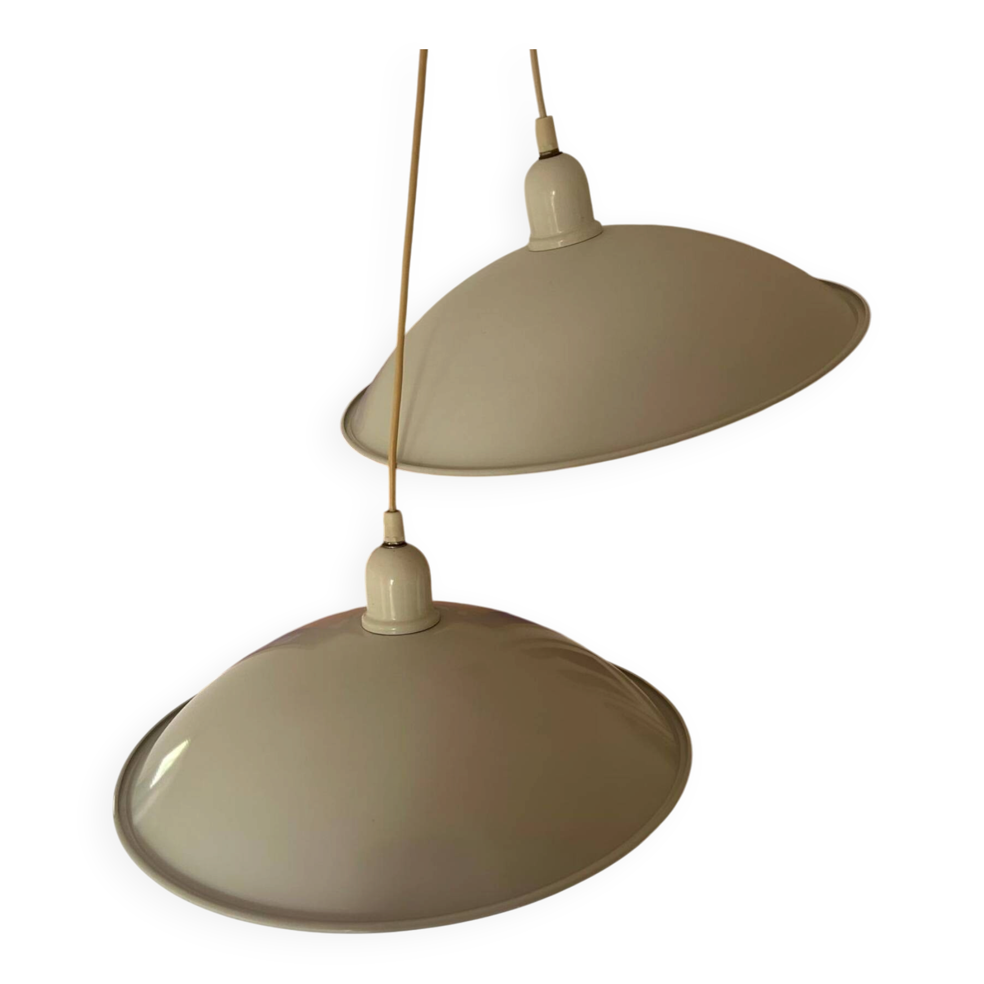 Lot de deux suspension vintage années 70