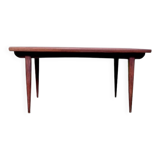 Vintage Scandinavian dining table from the 1960s, extendable, made of rosewood.