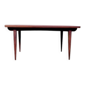 Table à manger vintage scandinave années 1960 extensible palissandre