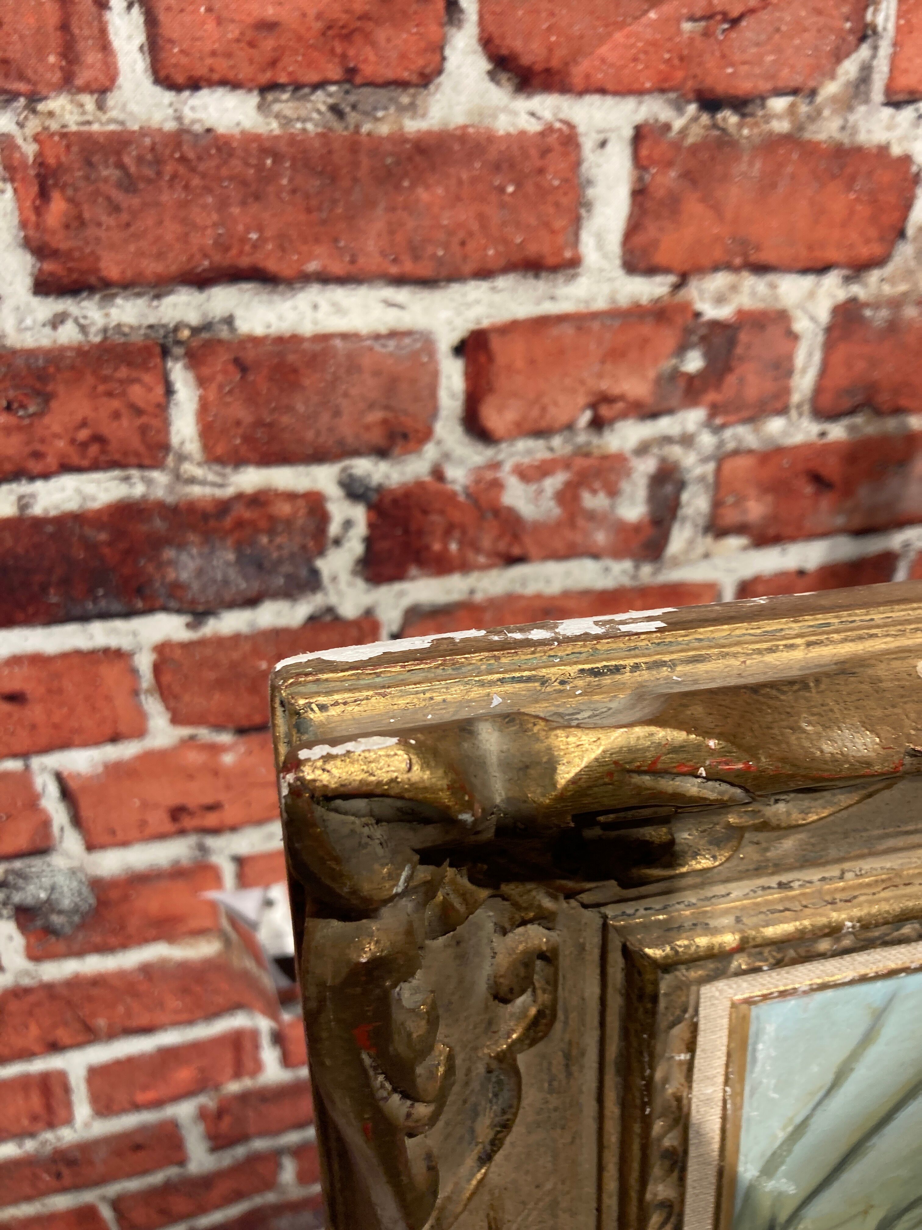 Oil on canvas framed