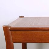Danish square teak coffee table with reversible top 1960.