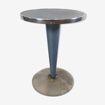 Vintage bistro table industrial metal diabolo