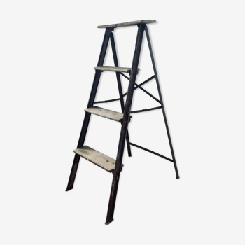 Old riveted stepladder