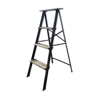 Old riveted stepladder