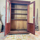 Bibliothèque en acajou flammé d’époque restauration xix eme siècle
