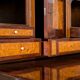 19th Century Mahogany Secretary Desk, French Polish