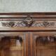 Buffet library two-body antique carved wooden.
