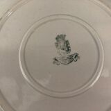 Plat de service rond ancien Gien model Etrusque terre de fer