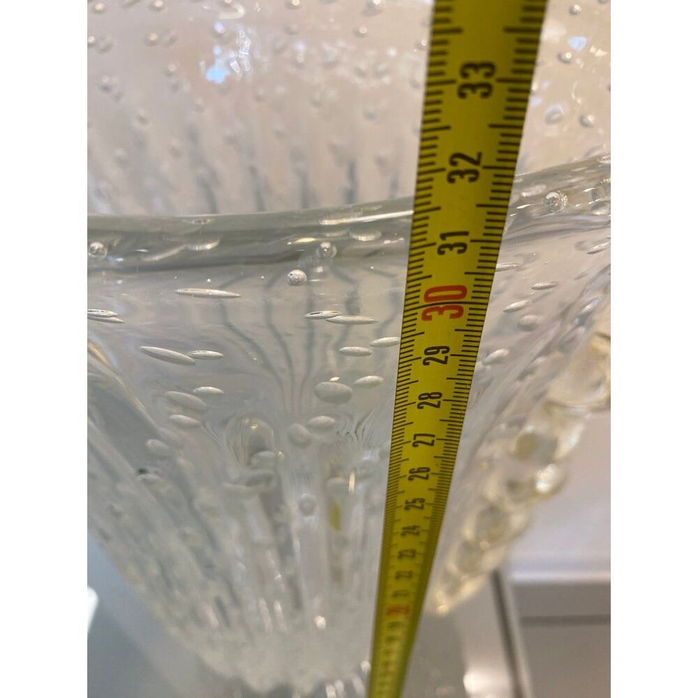 Handmade multicolors murano glass vase