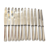 12 large Christofle silver metal knives