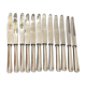 12 large Christofle silver metal knives