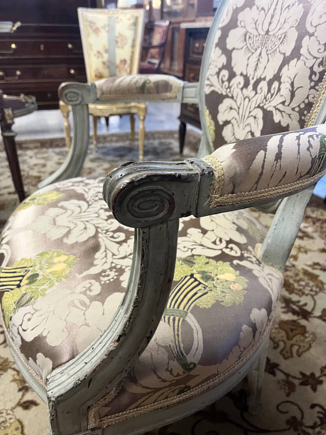 Louis XVI period armchair stamped