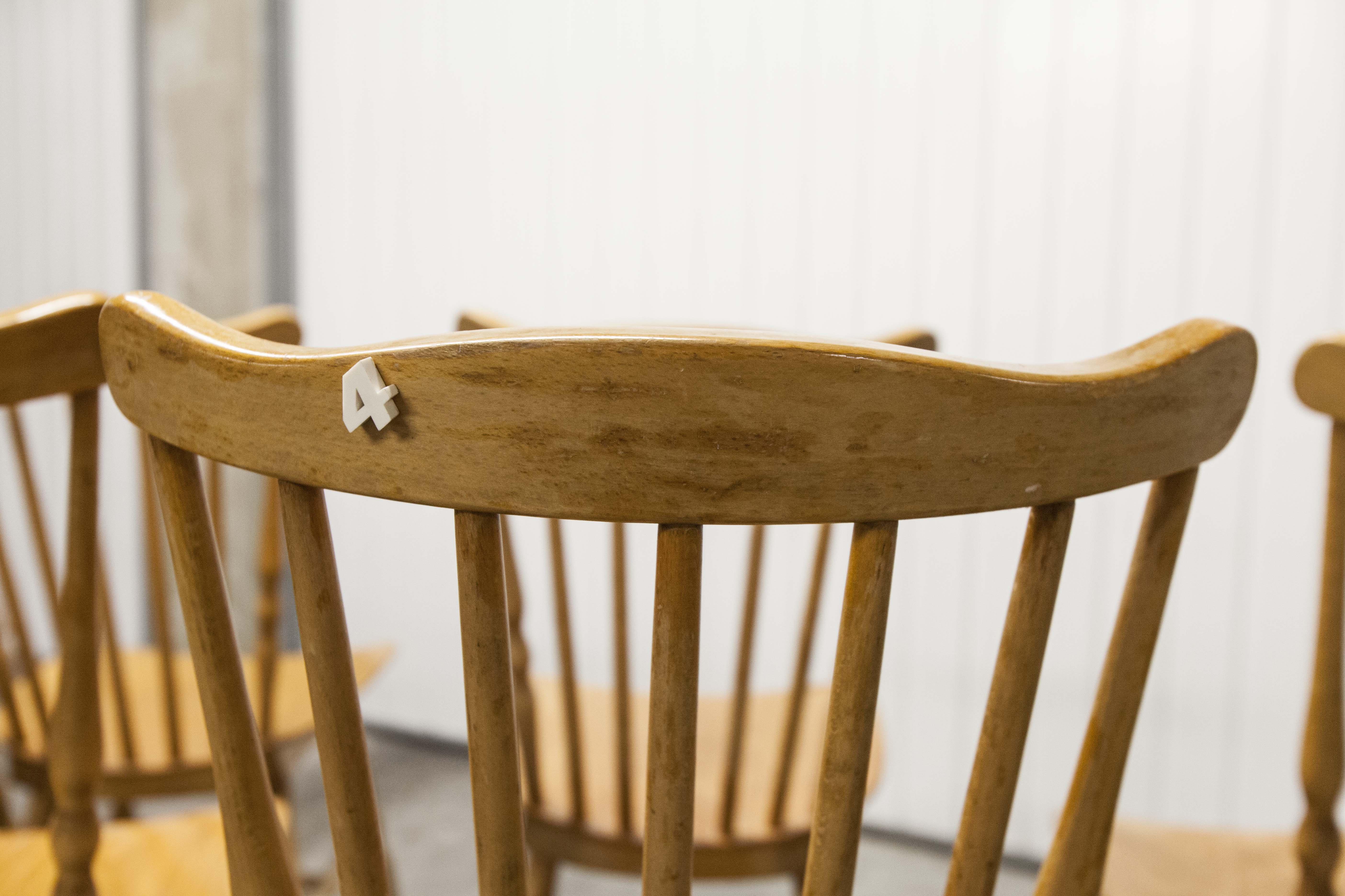 Set of 8 Baumann chairs "Florida"