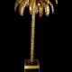Lampadaire en forme de palmier en métal doré