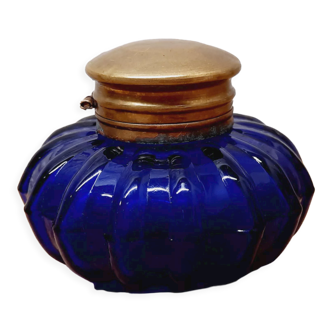 Encrier bleu cobalt