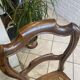 Pair of N2 antique caned and wooden chairs from the 1900s.