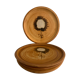 5 plates flat sunflower, Poterie de la Colombe, Vallauris style, 1970