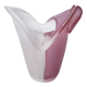 Stunning Double Color White and Pink Etched Murano Glass Vase, Italy, 1980s