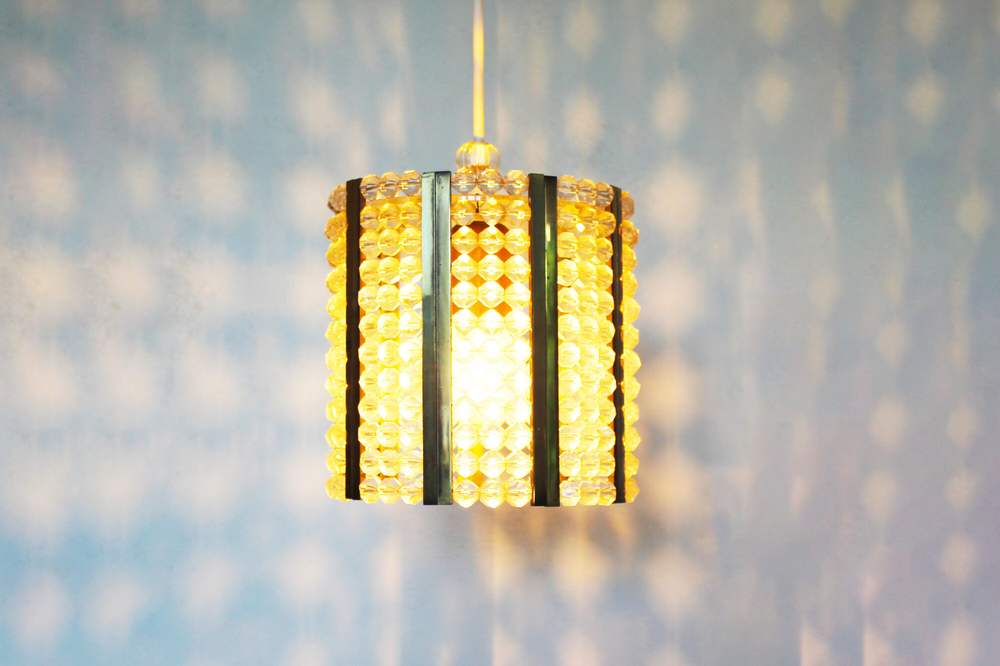 Vintage pendant chandelier by Emil Stejnar for Rupert Nikoll - Austria 1960's