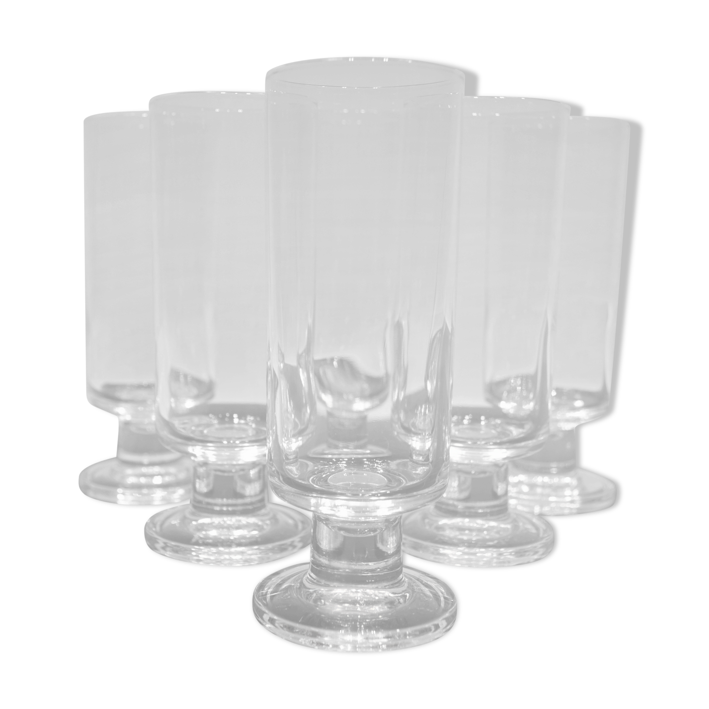 Vintage crystal champagne glasses