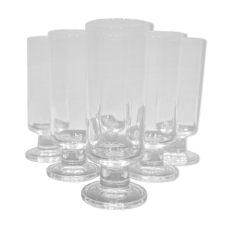 Vintage crystal champagne glasses