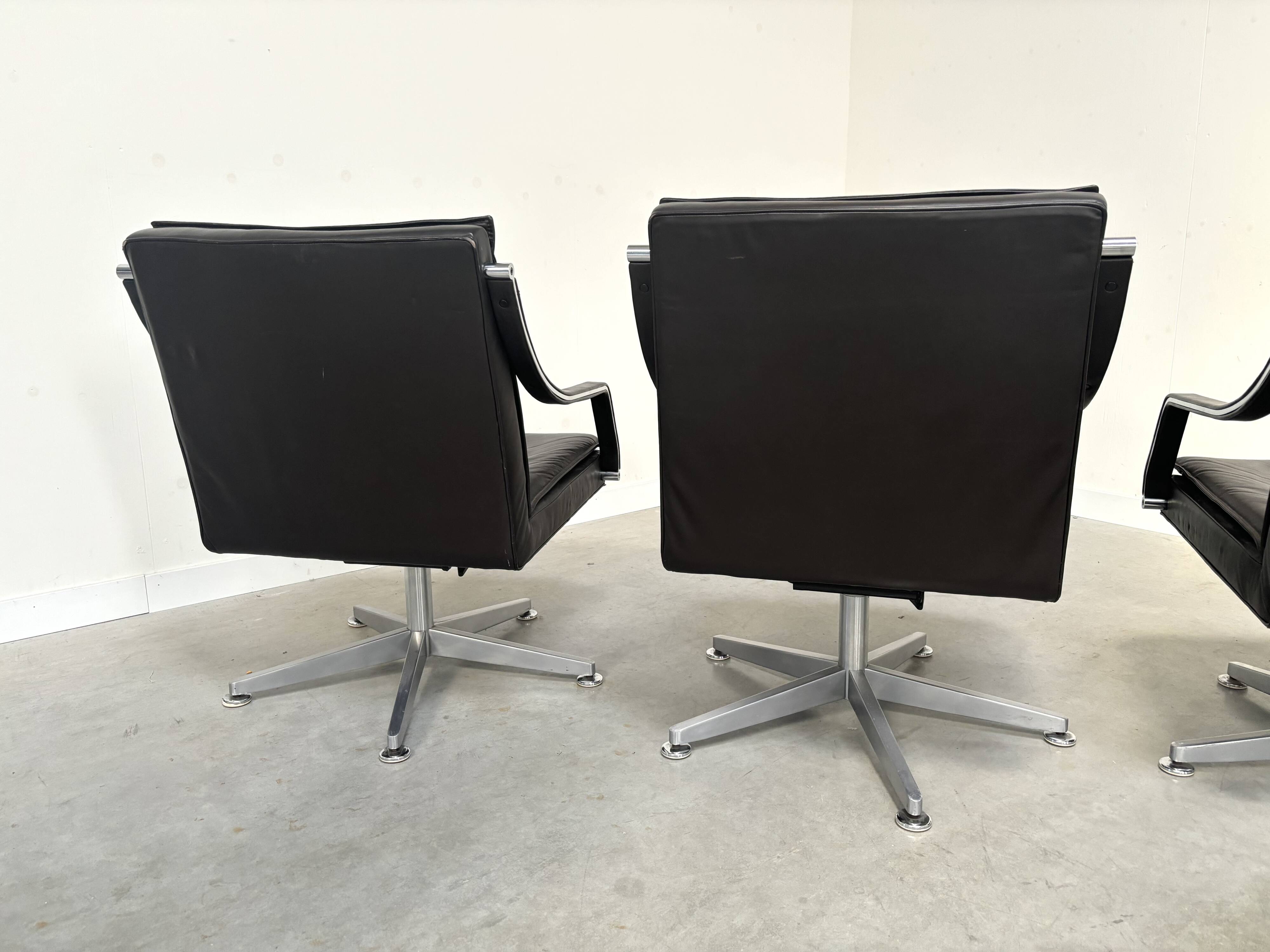 Chaises de conférence Walter Knoll, années 1980