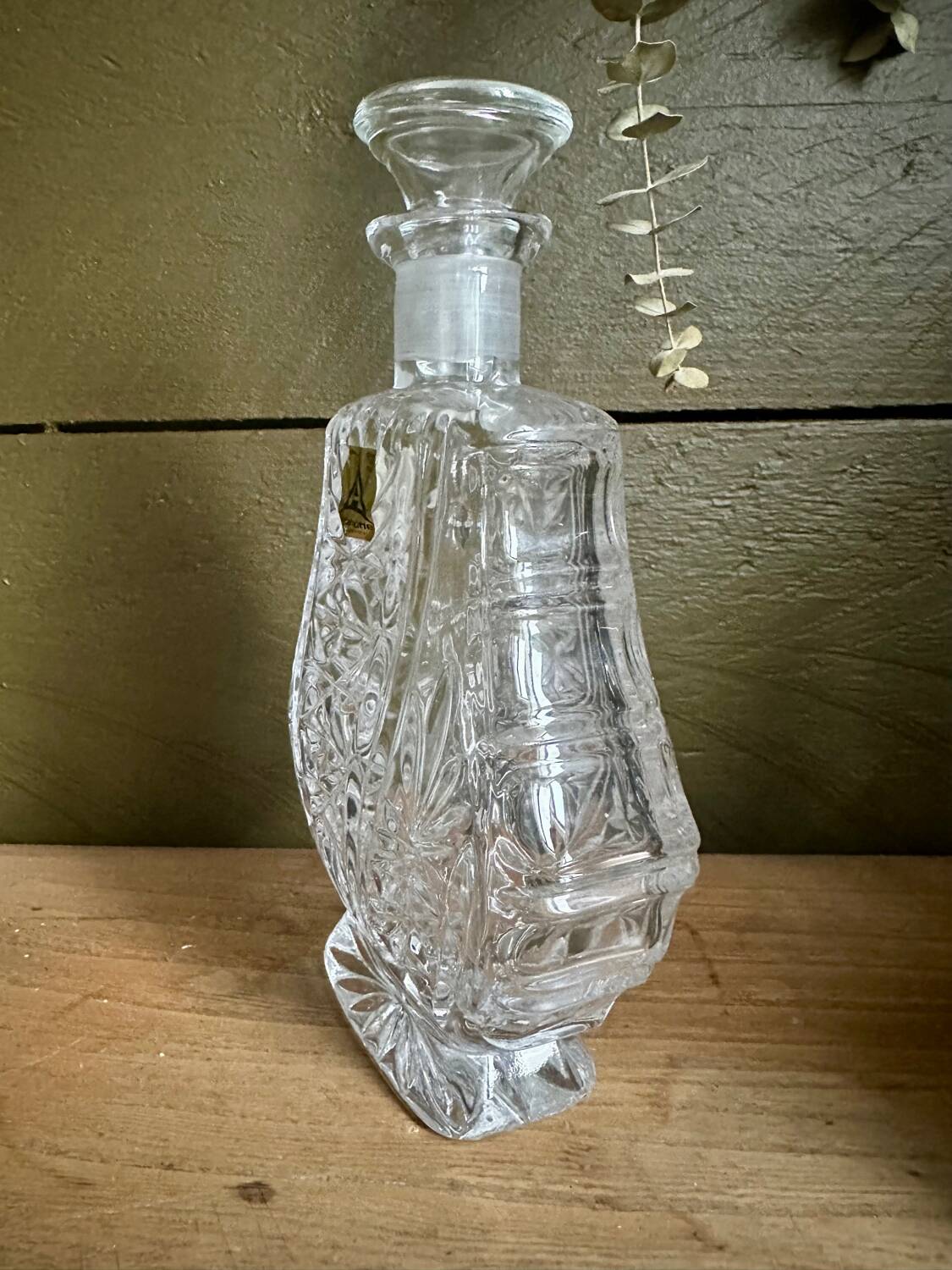 Anna Hutte crystal bottle from the 60s