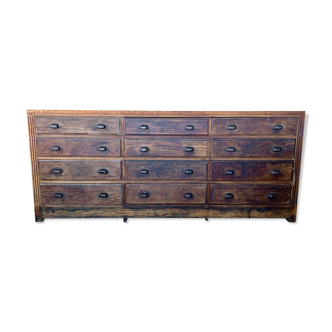 Cabinet cabinet with 12 drawers circa 30's/40's