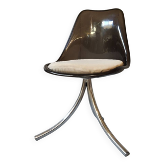 Chaise pivotante plexiglas