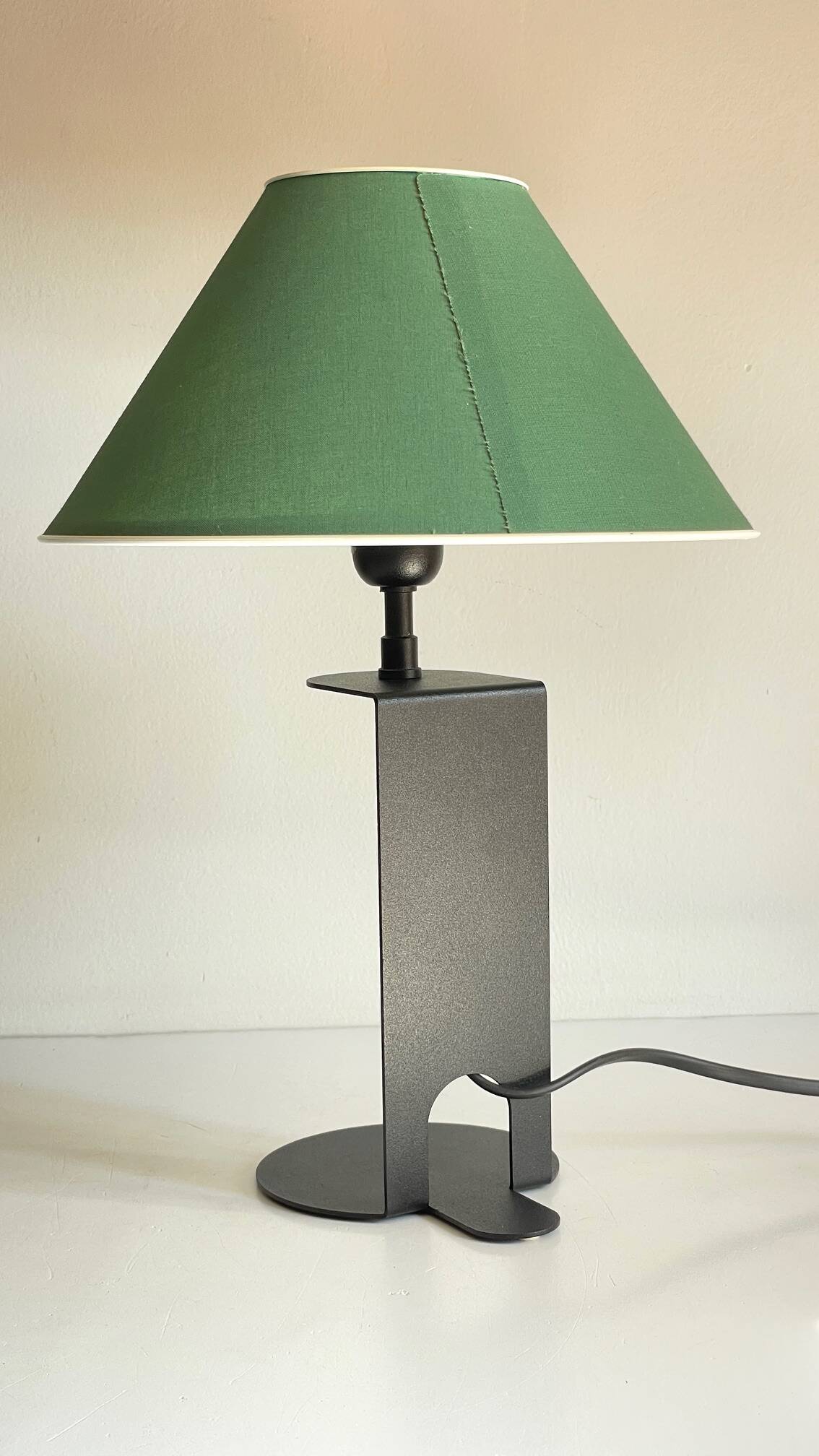 Steel and fabric lamp by madura