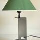 Lampe acier et tissu par madura