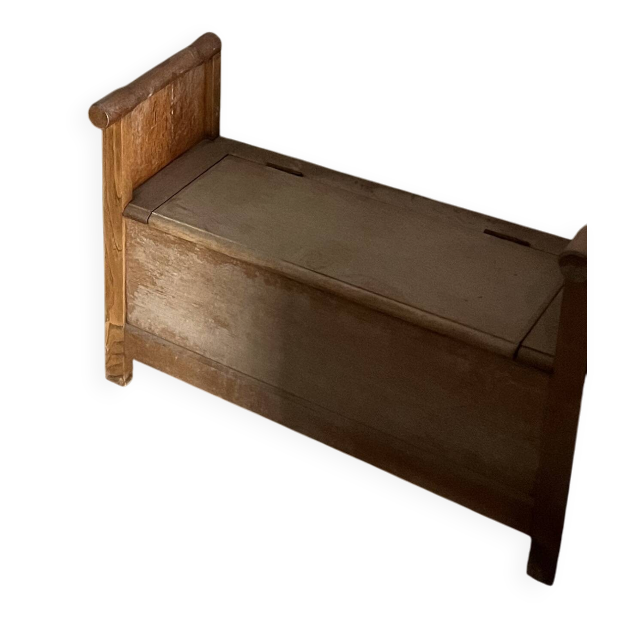 Oak solid wood storage bench