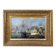 Tableau "Quay in Light", oil on panel, signed Jules d'Évry – Mid 19th century