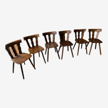 Lot 6 vintage bistro chairs