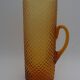 Large vintage amber glass decanter