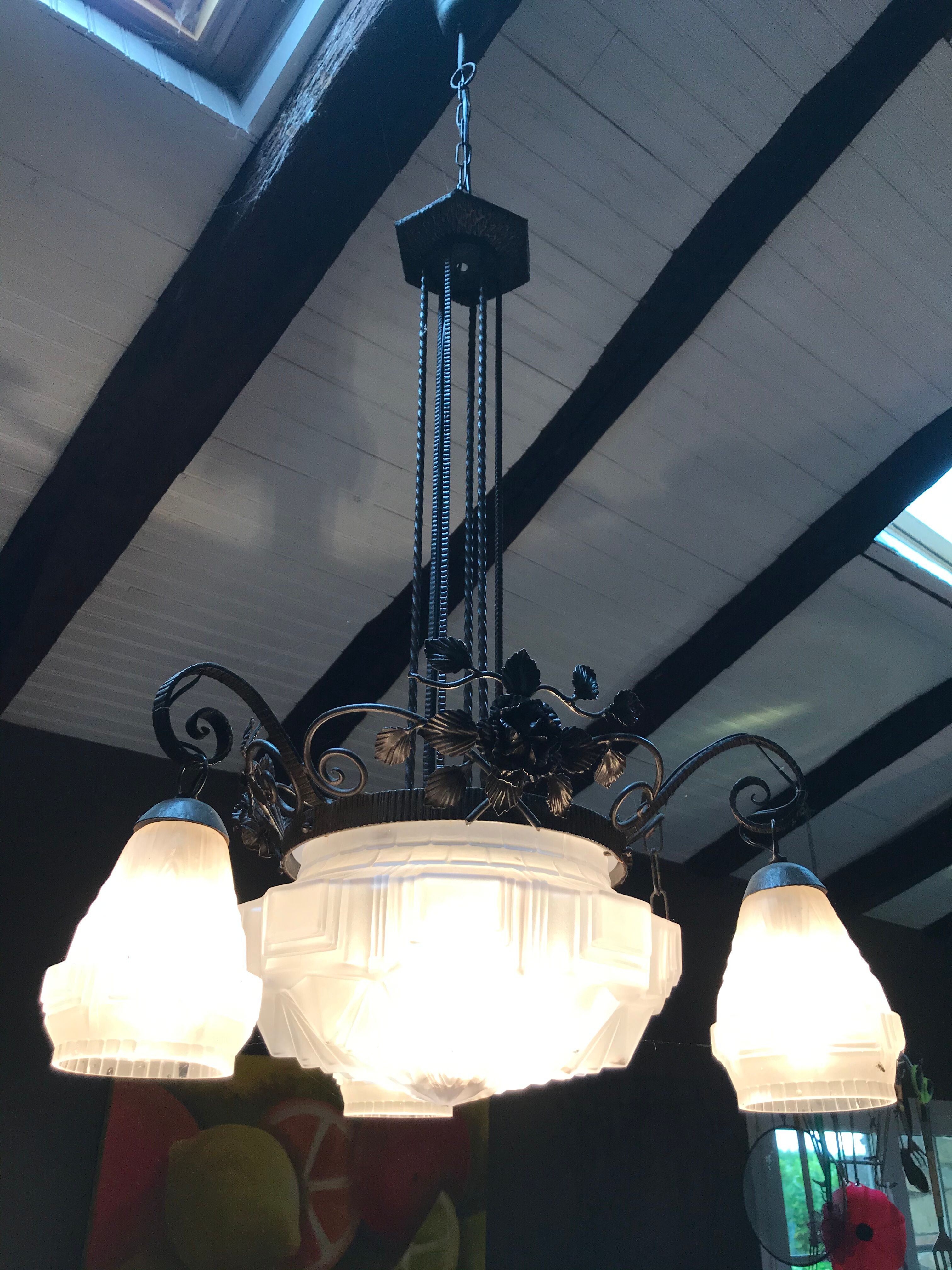 Art Deco chandelier 1925